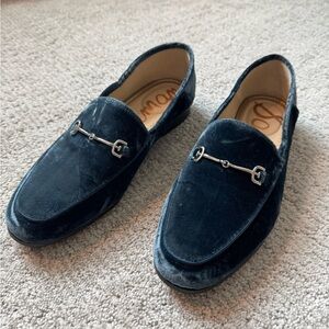 Sam Edelman Women’s Blue Velvet Loafers
